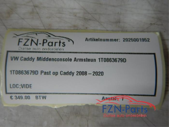 VW Caddy 1T Middenconsole Armsteun