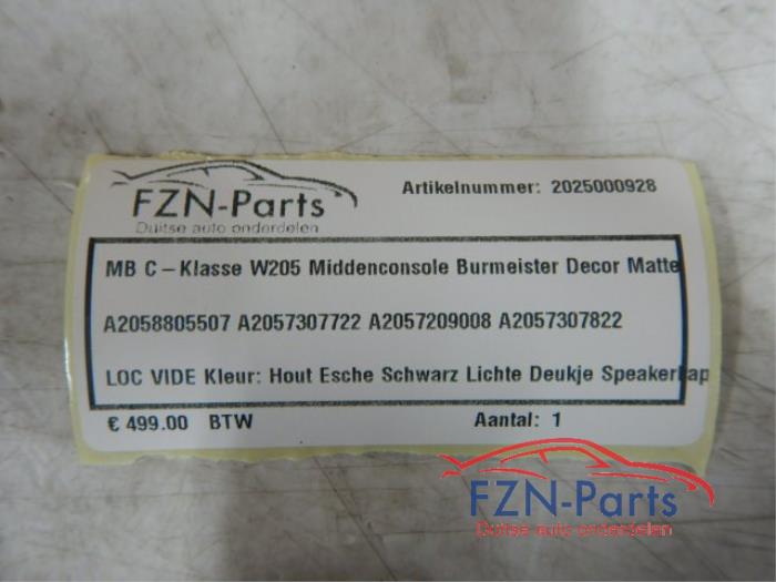 Mercedes-Benz C-Klasse W205 Middenconsole Burmeister Decor Matte