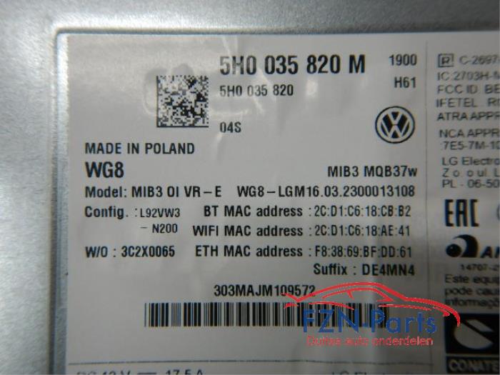 Navigatie Module Volkswagen Golf (22738687)