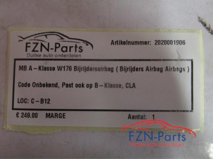 MERCEDES-BENZ W176 A-Klasse Bijrijdersairbag ( Bijrijders Airbag Airbags )