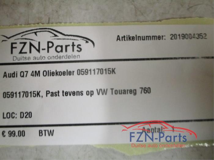 Oliekoeler Audi Q7 (22739147)