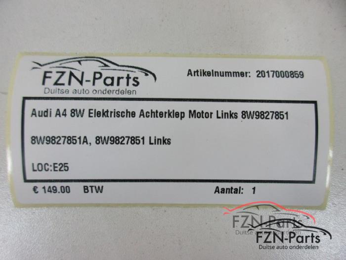 Audi A4 8W Elektrische Achterklep Motor Links