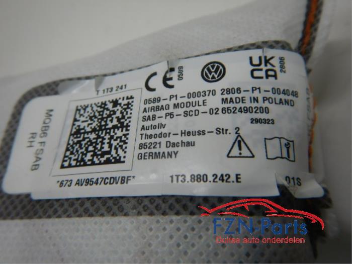 VW ID Buzz Stoelairbag Rechts