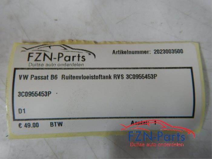 VW Passat B6 Ruitenvloeistoftank RVS
