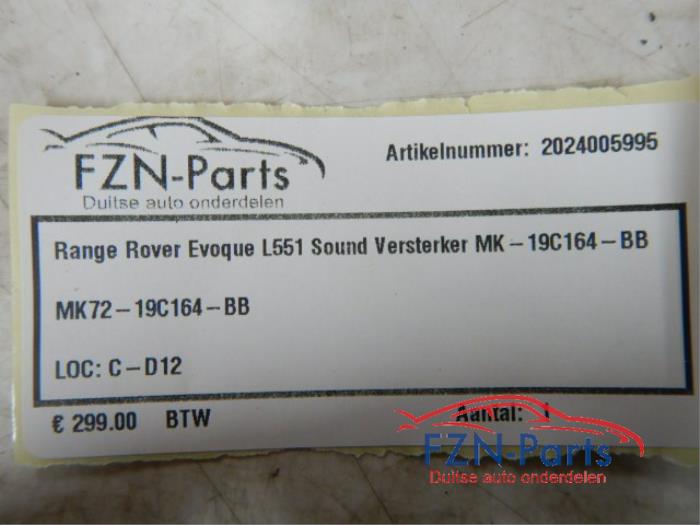Radio versterker Landrover Evoque (22741910)