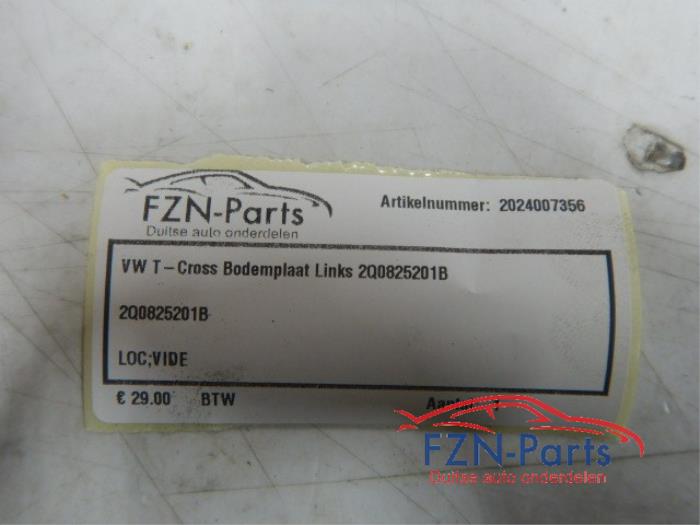 VW T-Cross Bodemplaat Links