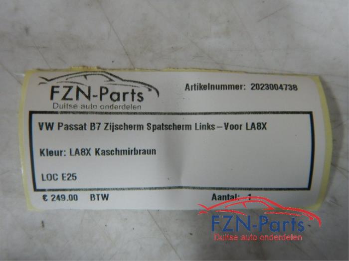 VW Passat B7 Zijscherm Spatscherm Links-Voor