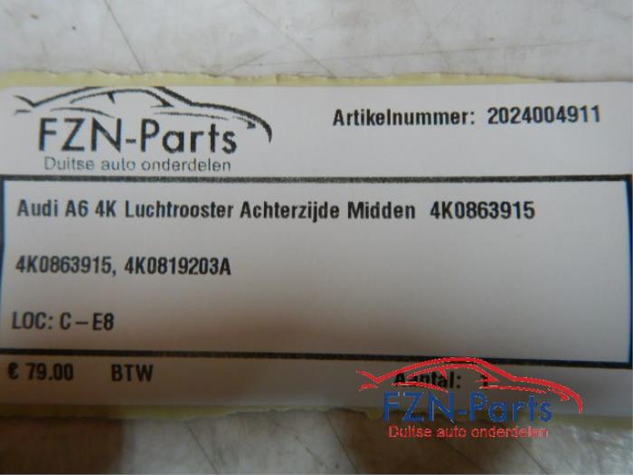 Luchtrooster achter Audi A6 (22745446)