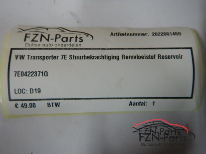 Stuurbekrachtiging Olie Reservoir Volkswagen Transporter (22743603)