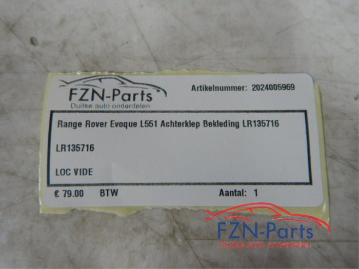 Bekleding Achterklep Landrover Evoque (22738166)