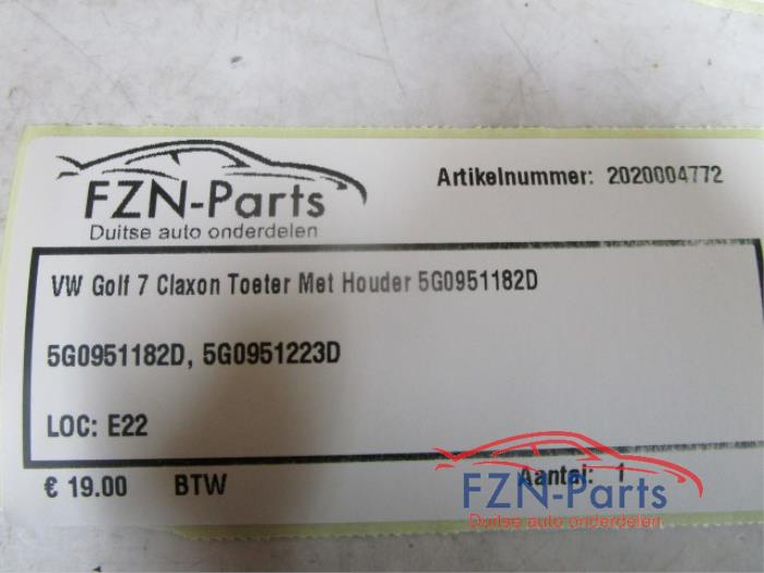 Claxon Volkswagen Golf (22727285)