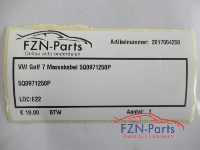 VW Golf 7 Massakabel