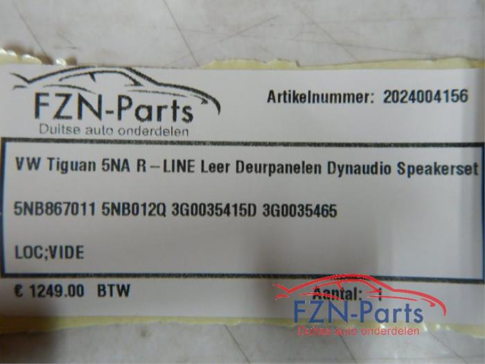 VW Tiguan 5NA R-Line Leer Deurpanelen Dynaudio Speakerset