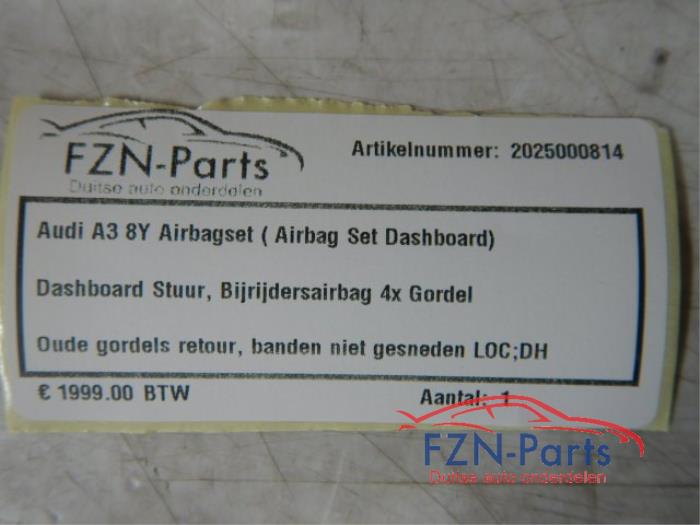 Audi A3 8Y Airbagset