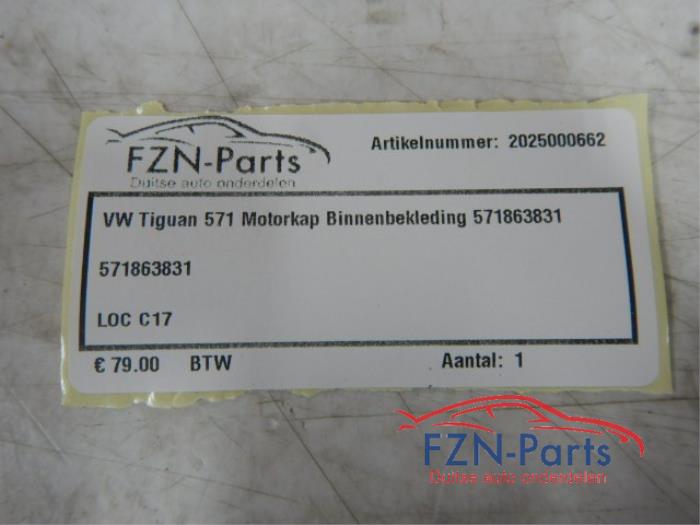 Motorkap Bekleding Volkswagen Tiguan (22742237)
