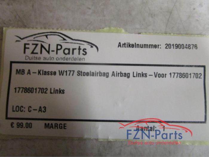 Mercedes-Benz A-Klasse W177 Stoelairbag Links-Voor