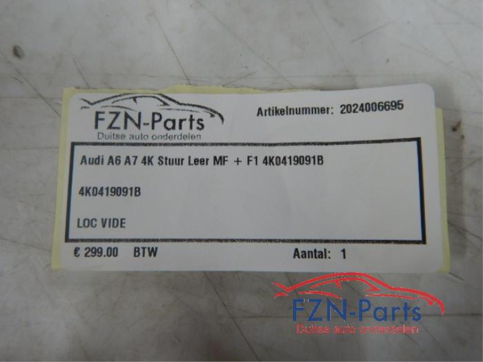 Audi A6 A7 4K Stuur Leer MF+F1