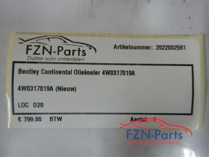 Oliekoeler Bentley Continental GT (22744695)