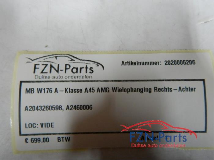 Wielophanging rechts-achter Mercedes A-Klasse (22729632)