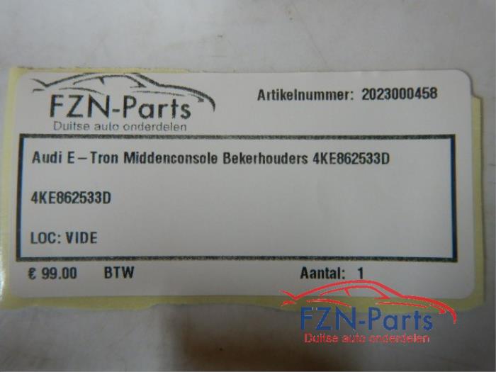 Audi E-Tron Middenconsole Bekerhouders