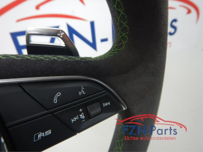 Audi RS3 8Y Stuur Alcantara MF+F1+VIEW Groen stiksel