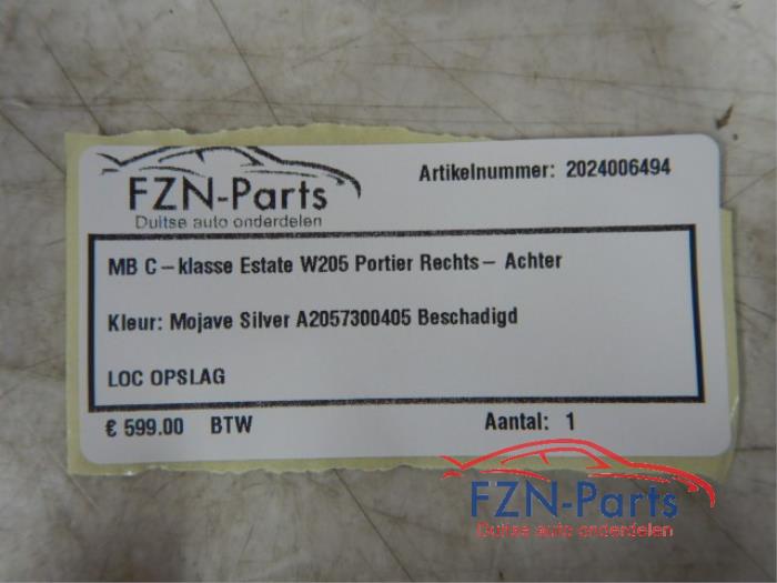 Mercedes-Benz C-Klasse Estate W205 Portier Rechts-achter
