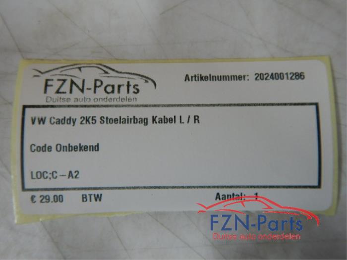 VW Caddy 2K5 Stoelairbag Kabel L/R Code Onbekend 2.0 TDI 114334 01-05-2015 01-09-2020
1.0 TSI