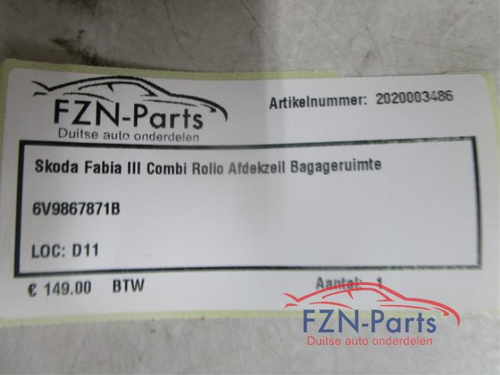 Dekzeil Bagageruimte Skoda Fabia (22739831)