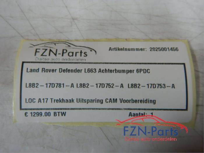 Land Rover Defender L663 Achterbumper 6PDC L