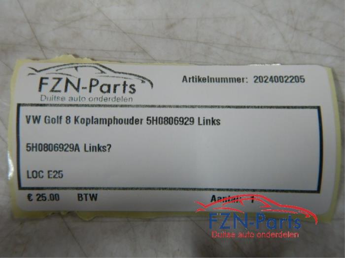 VW Golf 8 Koplamphouder Links