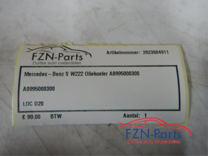 Oliekoeler Mercedes S-Klasse (22744156)