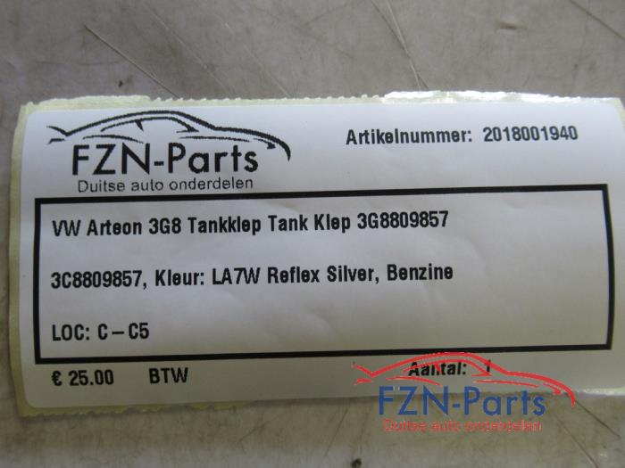Tank Klep Volkswagen Arteon (22728283)