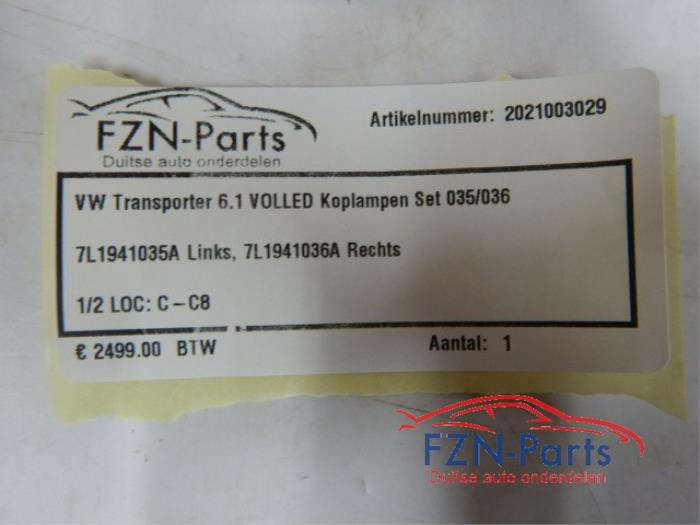 Koplampset links+rechts Volkswagen Transporter (22723391)