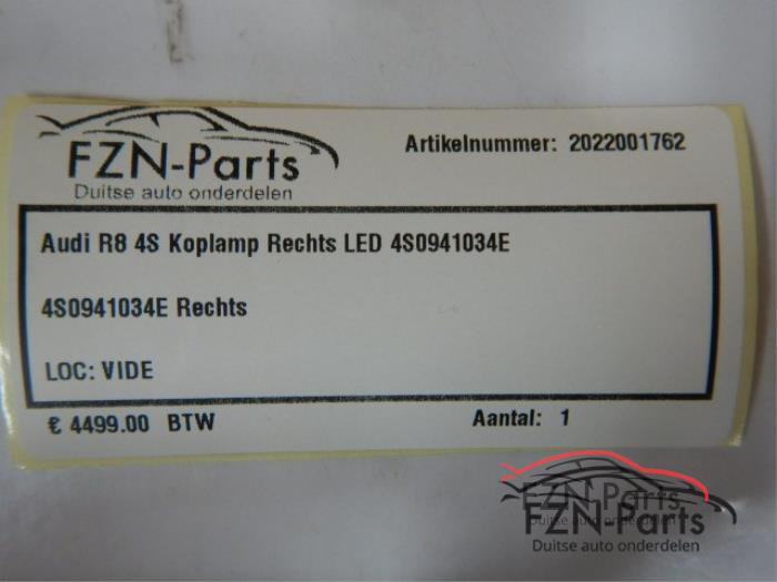 Audi R8 4S Koplamp Rechts LED