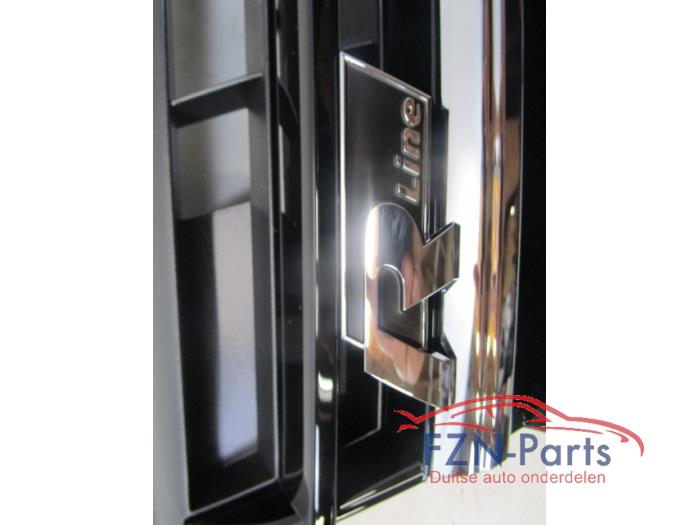 VW Golf 7 Facelift R -Line Grille Chrome Hoogglans Zwart
