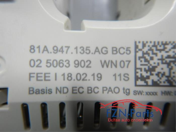 Binnenverlichting voor Audi A1 (22741609)
