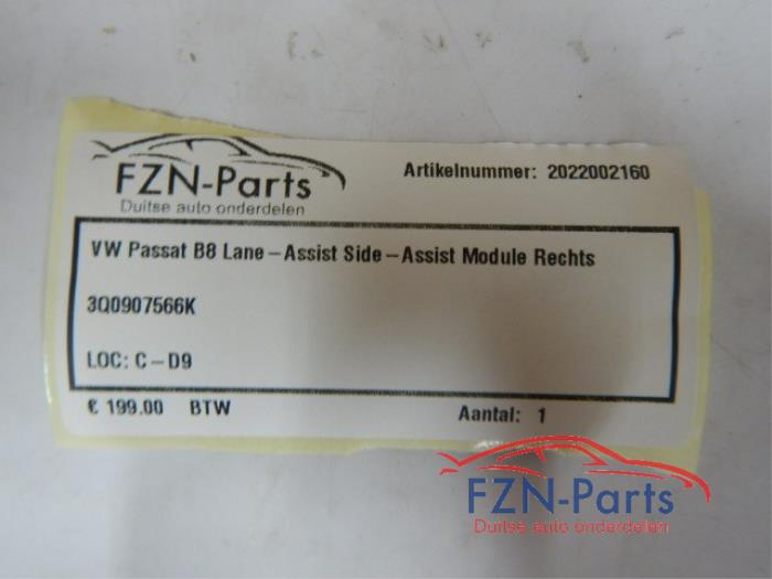 VW Passat B8 Lane-Assist Side-Assist Module Rechts