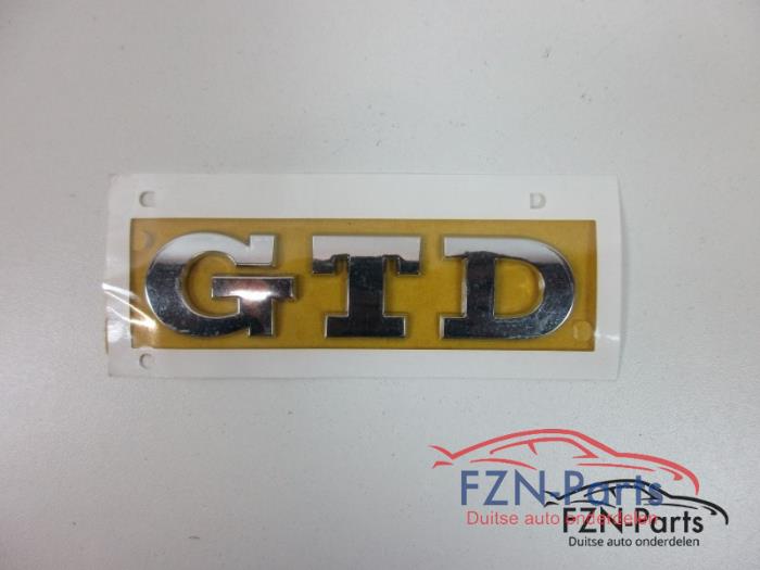 VW Golf 7 GTD Embleem Sticker Logo Achterklep