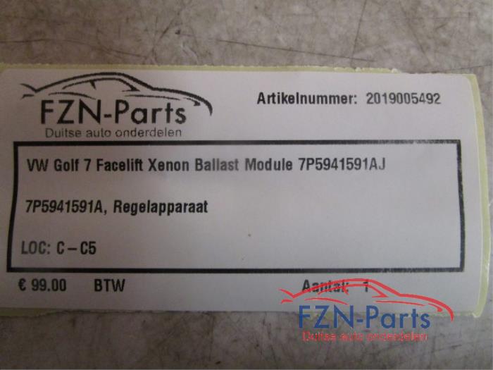 VW Golf 7 Facelift Xenon Ballast Module