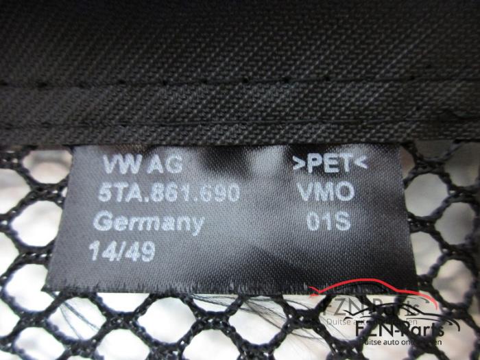 VW Touran 5TA Telescoopstang / Opbergnet