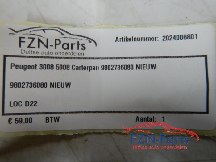 Peugeot 3008 5008 Carterpan