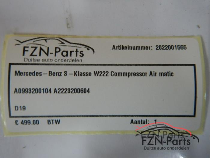 Compressor Mercedes S-Klasse (22739488)