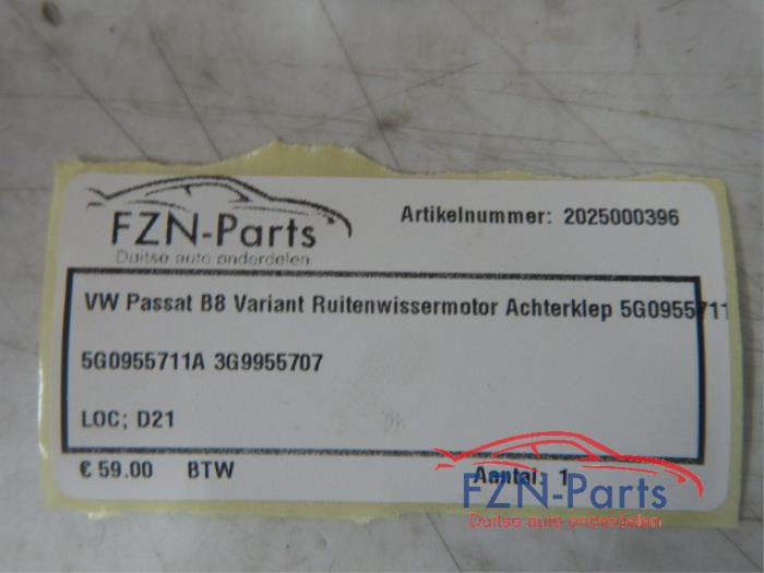 Ruitenwisserarm achter Volkswagen Passat (22745439)