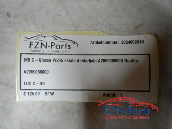 Achterlicht rechts Mercedes C-Klasse (22725497)