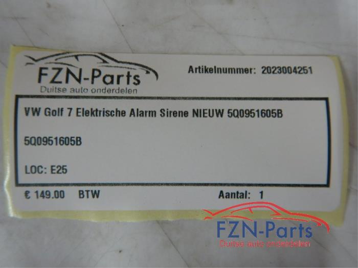 Alarm sirene Volkswagen Golf (22741125)