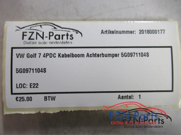VW Golf 7 4PDC Kabelboom Achterbumper