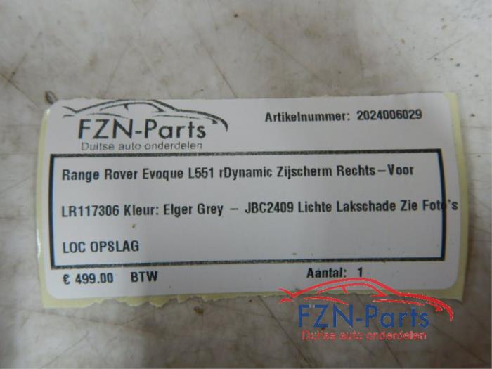 Scherm rechts-voor Landrover Evoque (22724100)