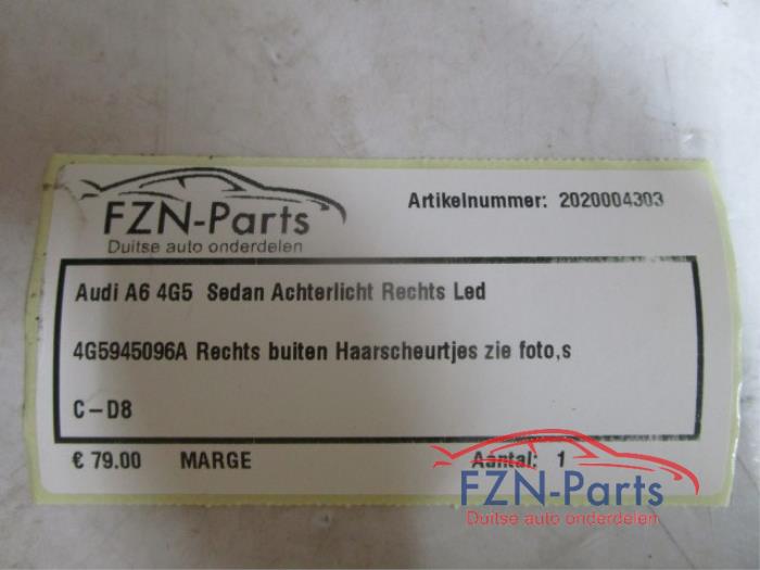 Audi A6 4G5 Sedan Achterlicht Rechts LED