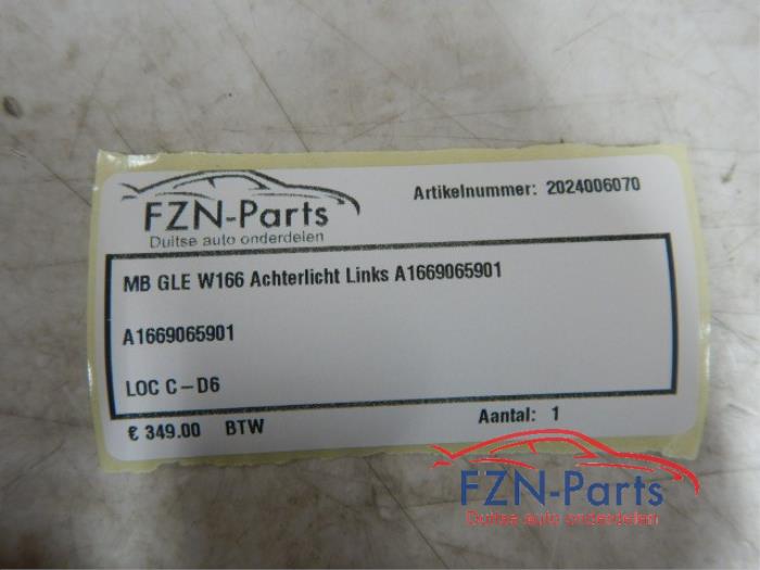 Mercedes-Benz GLE W166 Achterlicht Links