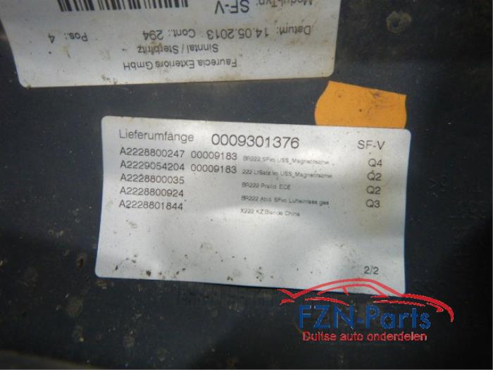 Mercedes-Benz S-Klasse W222 Voorbumper 6PDC 9183